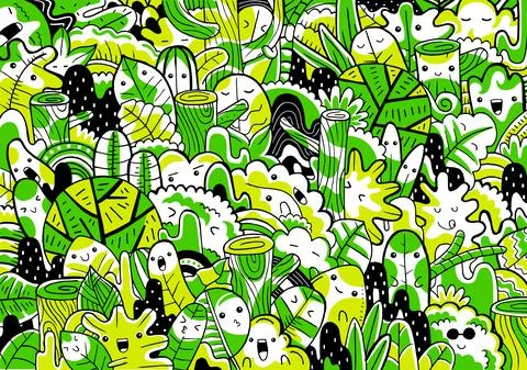 Forest Vector Stock Illustration
