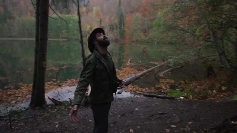 Forest walk Stock Footage 138123823