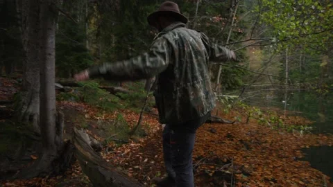 Forest walk Stock Footage 138124568