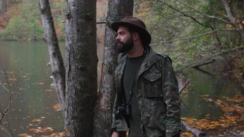 Forest walk Stock Footage 138132395