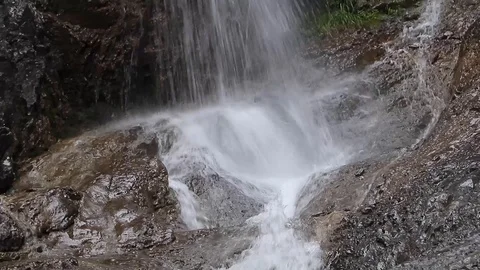 Forest waterfall close up Stock Footage 112365932