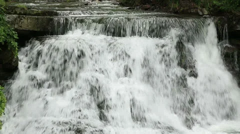 Forest waterfall Stock Footage 25483426