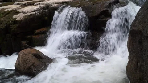 Forest waterfall Stock Footage 37842245