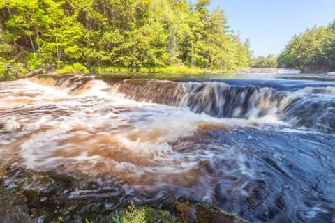 Forest waterfall Stock Photos