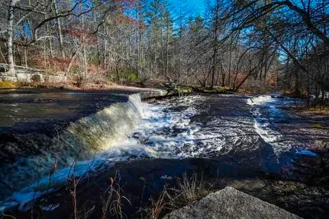 Forest waterfall Stock Photos
