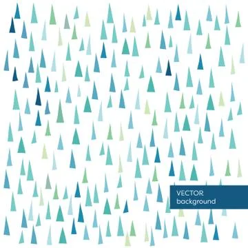 Forest wilderness hand drawn trees vector background. Nature concept. Stock Illustration