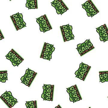 Forest wood timber vector seamless pattern Stock Illustration