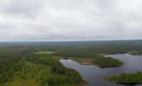 Forested panorama Stock Photos