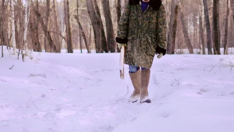 The Forester goes through the woods Stock Footage 112487525