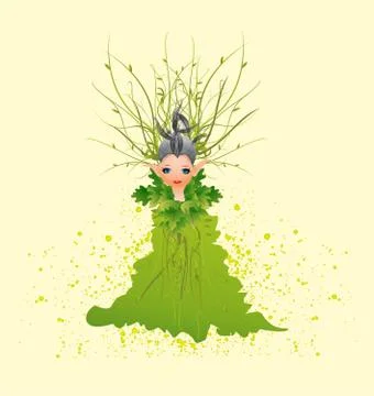 Forestry elf Stock Illustration
