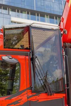 Forestry Truck Operator Cabin Stock Photos