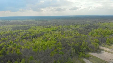 Forests and fields of Belarus aerial photography Vídeos de archivo 107633704