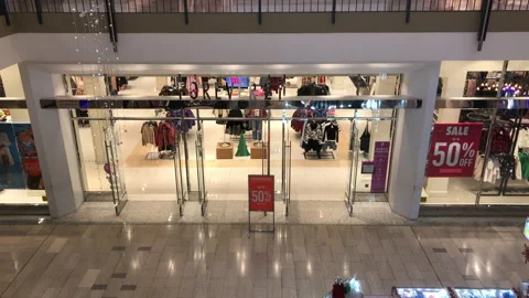 Forever 21 Store in the Mall Stock Footage 226311239