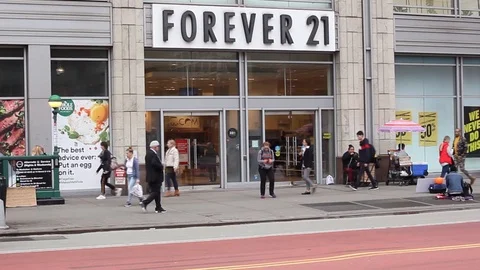 Forever 21 Store Union Square Manhattan Stock Footage 118871512