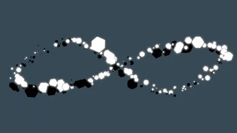 Forever Abstract Geometry Loop Animation Stock Footage 240724376