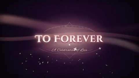 To forever - a celebration of love with soft glowing backdrop Stock Footage 344568917
