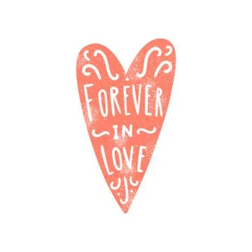 Forever in love. Stock Illustration