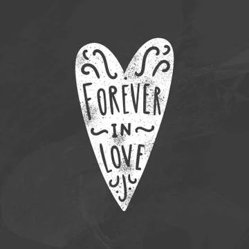 Forever in love. Stock Illustration