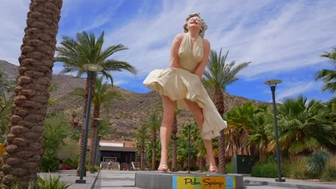 Forever Marilyn Statue, Palm Spring California Video stock 297210911