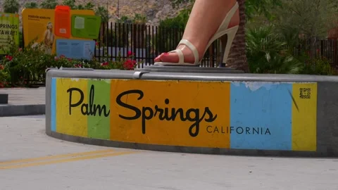 Forever Marilyn Statue, Palm Spring California Video stock 297212197