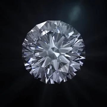 Forever round diamond with clipping path 스톡 일러스트
