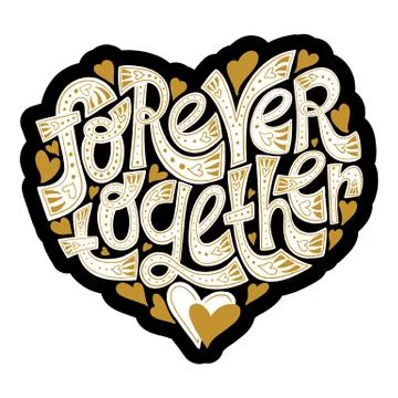 Forever together Stock Illustration