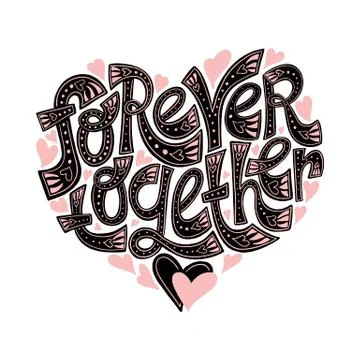 Forever together Stock Illustration