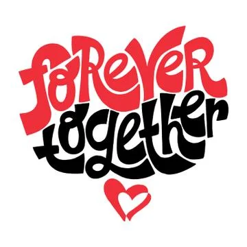 Forever together Stock Illustration
