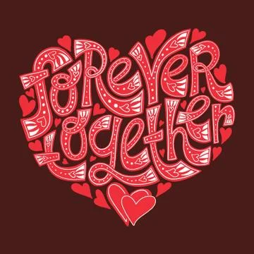 Forever together Stock Illustration