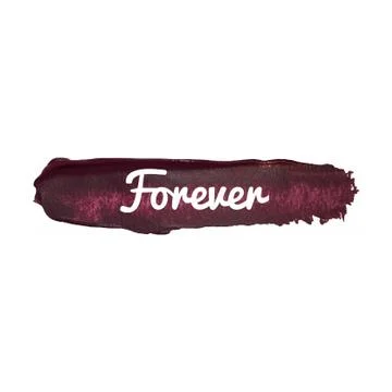 Forever vector word hand drawn illustration card isolated quote Stock Illustration