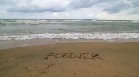 Forever Written in the Sand Stock Footage 66064430