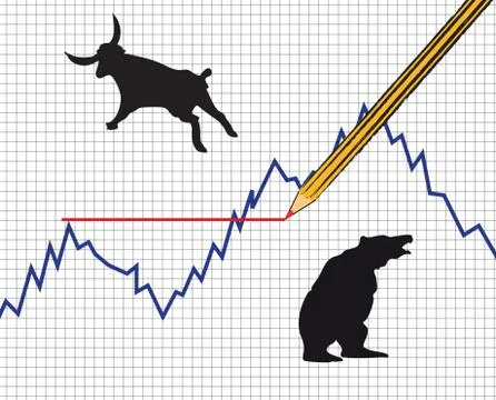 Forex and comodity chart Stock Illustration