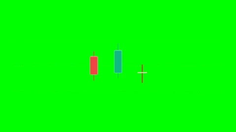 Forex candlestick motion bottom Green Screen Lower Third Video stock 345222319