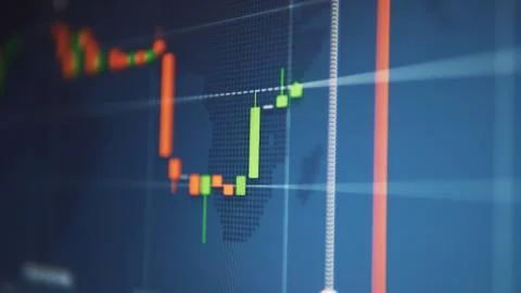 Forex chart Candels are Increasing  스톡 일러스트
