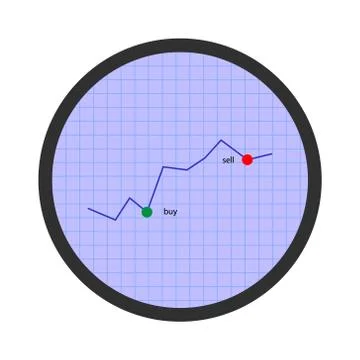 Forex chart. Concept of forex trade profit. Stock Illustration
