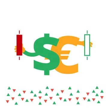 Forex illustration one of the set Illustrazione stock