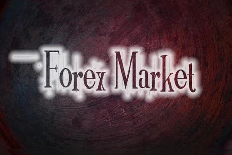 Forex market concept Stock Illustration