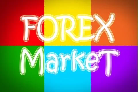 Forex market concept Stock Illustration