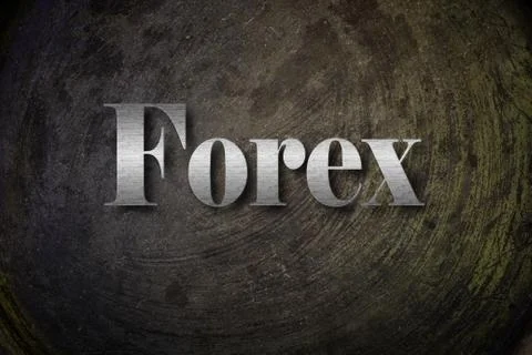 Forex text on background Stock Illustration