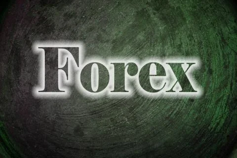 Forex text on background Stock Illustration