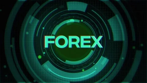 Forex Text on Futuristic Cyberspace Background Vídeos de archivo 343560432