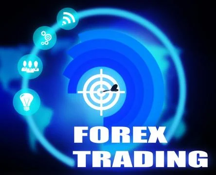 Forex Trading concept plan graphic background color Stock Illustration