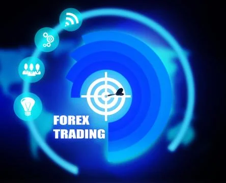Forex Trading concept plan graphic background color Stock Illustration
