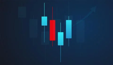 Forex trading graph in graphic concept suitable for financial investment Stock Illustration