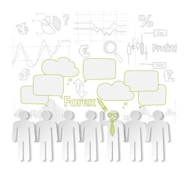 Forex training exchange trading, vector Stock Illustration