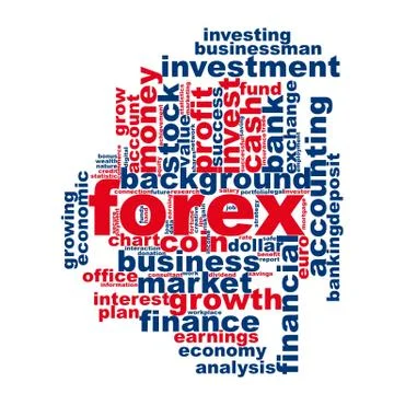 Forex word cloud Stock-Illustration
