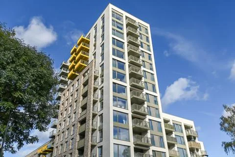 The Forge homes in Priory Road Stock Photos