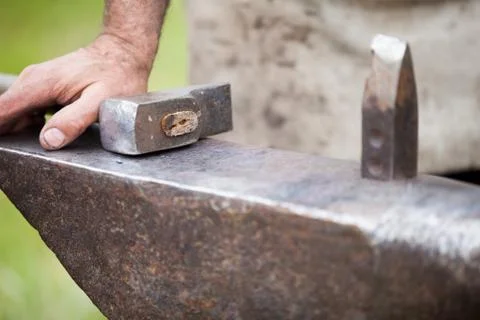 Forge a knife Stock Photos