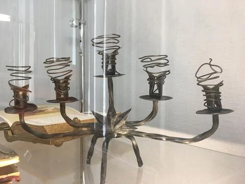 Forged candlestick Stock Photos