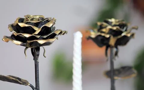 Forged flower Stock Photos